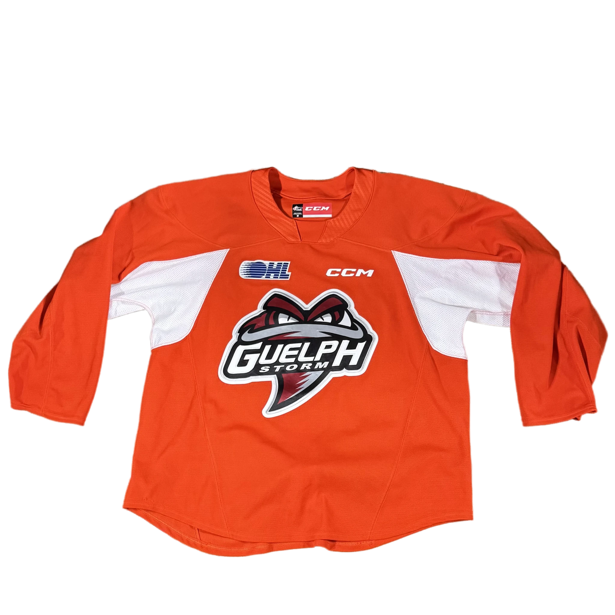 OHL - Used CCM Guelph Storm Practice Jersey (Orange)
